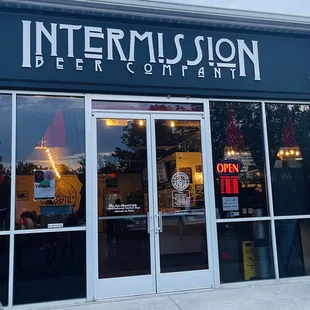 the front of the restaurant