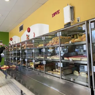 a bakery with a variety of baked goods