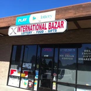 the front of the store