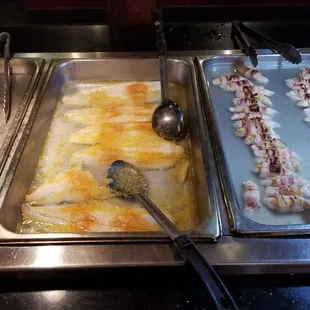 Fish, apple pie, and becan chicken