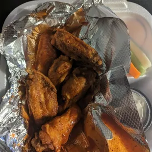 Extra hot wings