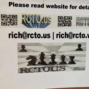 Chess club/tournament info; meets Thursdays and Saturdays
