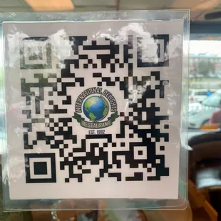 Menu QR code