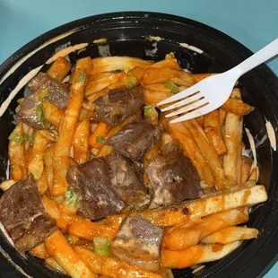 Hibachi fries with steak