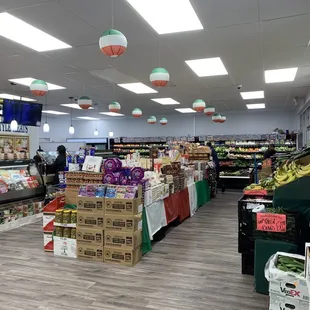 New setup! The center area that now has a bunch of sweets and all refrigerated items have been moved neatly along the back wall