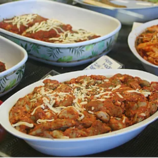 a variety of food items