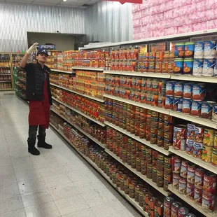 a woman in a grocery store