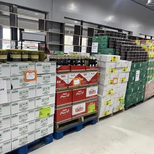 stacks of boxes and crates