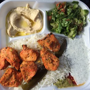 Chicken kabob plate!