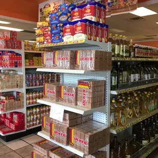 a wide selection of food items
