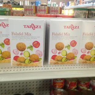 Make your own falafels!! They have the mix!