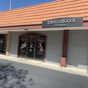 the front of the building