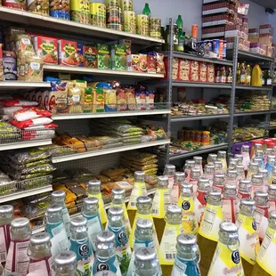 a variety of food items