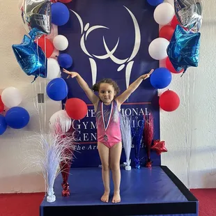 Posing after the spring parent showcase.