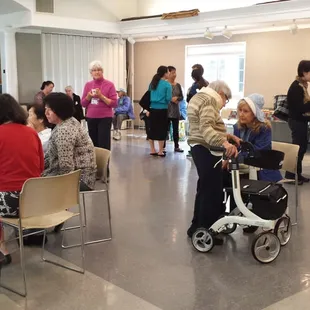 Connections. Great place to come and meet new people, partake in crafts and delicious food!