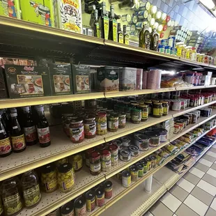 Persian grocery items in store