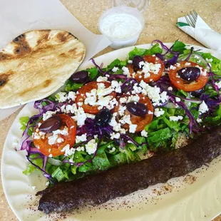 Greek Salad with House Kabob