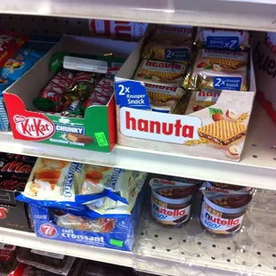 Chocolate treats like Hannuta a delicious hazelnut wafer that is difficult to be found in USA