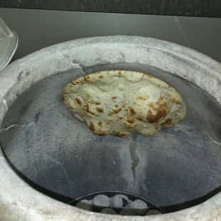 a pan of food being cooked