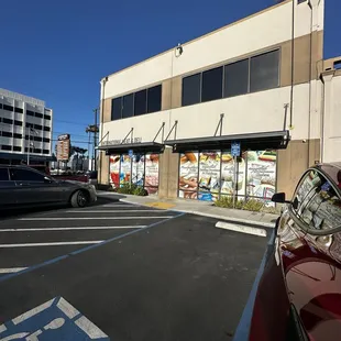 outside