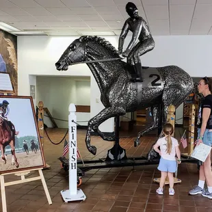 Secretariat Statue at International Museum of the Horse