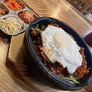 Pork Bibimbap + Banchan