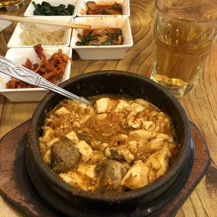 Kimchi tofu soup
