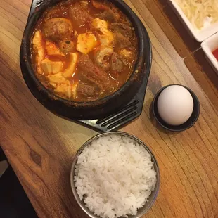 Kimchee tofu soup