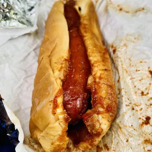Hot Link Sandwich