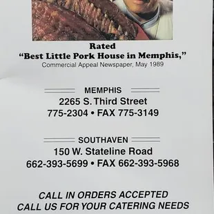 Menu Cover