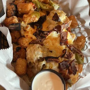 Loaded tater tots