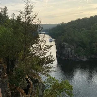 View of the river from the park road