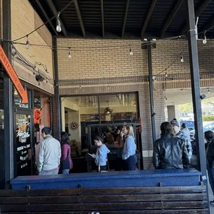 Part of the very, very long line