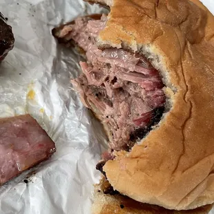 Chopped Brisket Sandwich