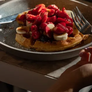 Fruit &amp; Belgian Waffle