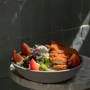 Greek Salad with Chicken