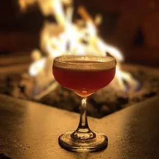 The Jack Rose cocktail, super tasty!