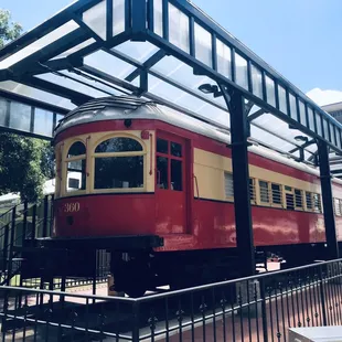 railway museum train on display, free tour inside