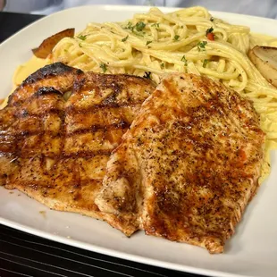 Grilled Chicken Talarin, &amp; Pasta with Huaicaina Sauce