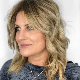 Blonde shag by Autumn
