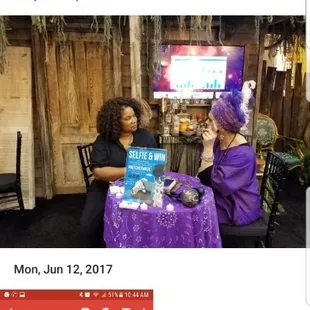 Preistess Catherina. Hired to the Mark Morial Convention Center New Orleans to give Intuitive Reading Sessions for HR Shrim Convention.