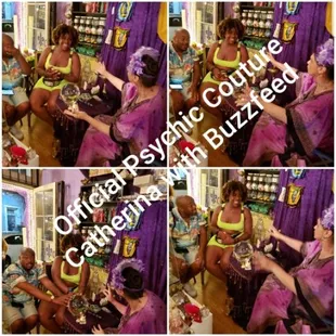Buzzed Feed came for a Reading Session with Preistess Catherina undercover, Such Good Energy People, Gotta Love them.