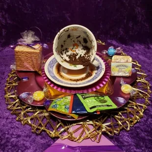 Preistess Catherina offering Authentic Tea Leaf Intutive Reading Sessions.