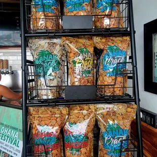 Kanak Crack Snacks Display (05/17/23). @InuIslandAles #Kaneohe #Oahu #Hawaii #CraftBeer #Beer
