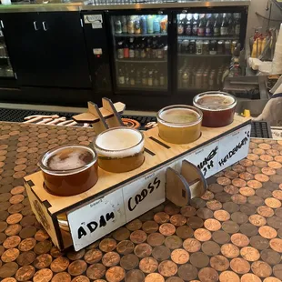Flight at bar.