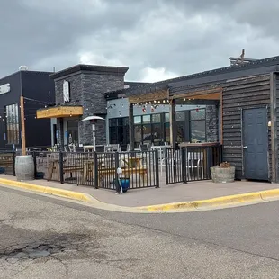 the outside of the building