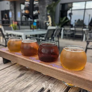 Beer flight.