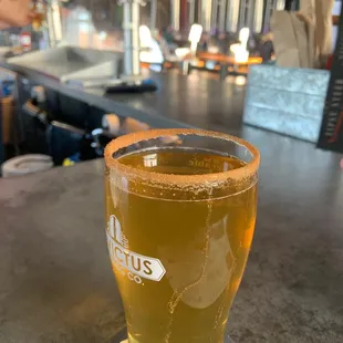 Apple Pie-Apple Shine cider with apple pie spiced rim! YUM!