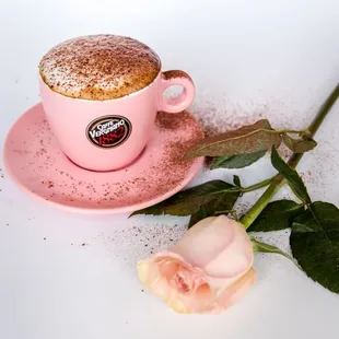 Traditional Cappuccino topped off with cocoa powder