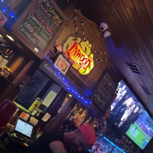a man sitting at a bar